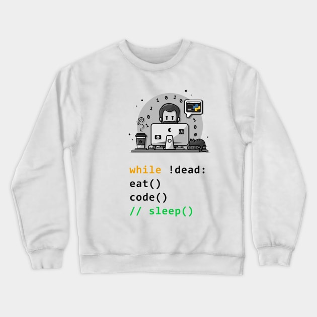 Algorithm for Python Developer Crewneck Sweatshirt by PyGeek